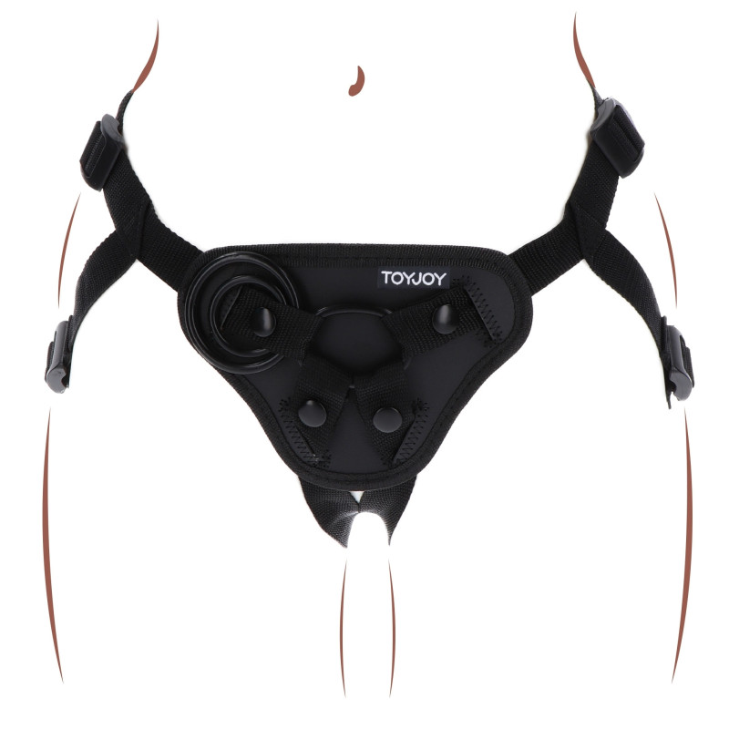 Get Real TOYJOY Harnais pour Gode ceinture Strap-On Get Real Noir